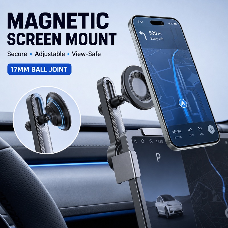 Renewable Energy Infrastructure - Multi-functional Alloy Car Phone Mount Universal