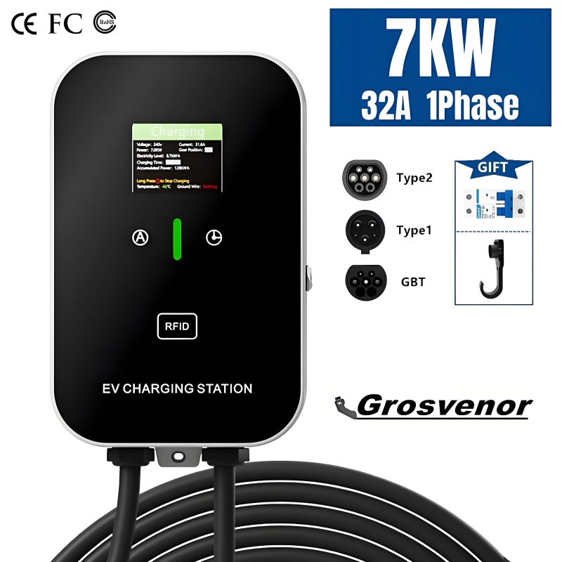 Ev Charger Wallbox - New 7KW Type2 Electric Vehicle Charger