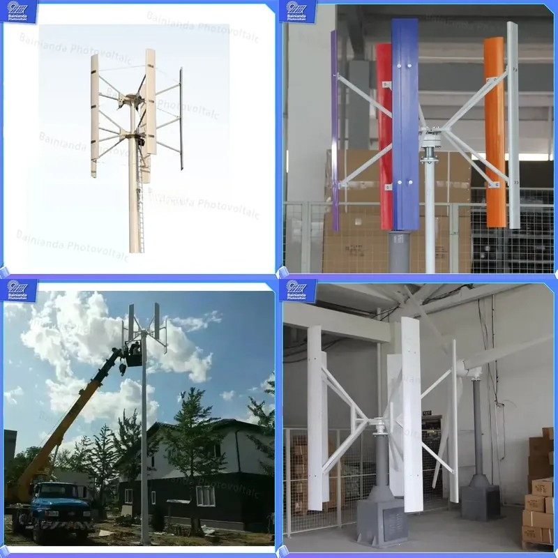 500W 1kW 2kW Vertical Axis Win - Wind Solar Hybrid Kit 评论和价格