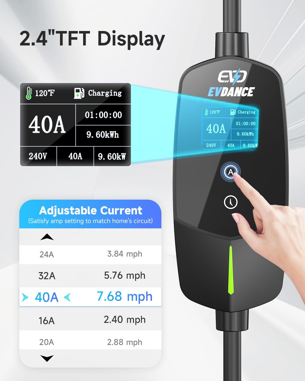 EVDANCE Portable EV Charger fo - Ev Charger Wallbox 评论和价格