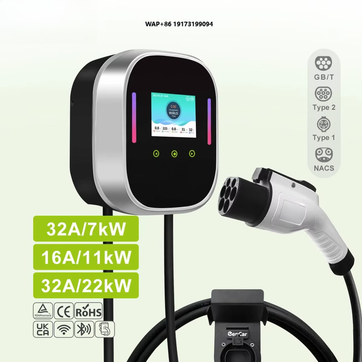 Smart EV Charger Wallbox 22kW  - Ev Charger Wallbox 评论和价格